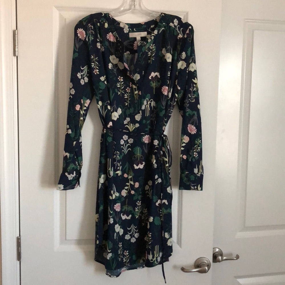 Loft tie waist dress (size M) - Picture 2 of 4